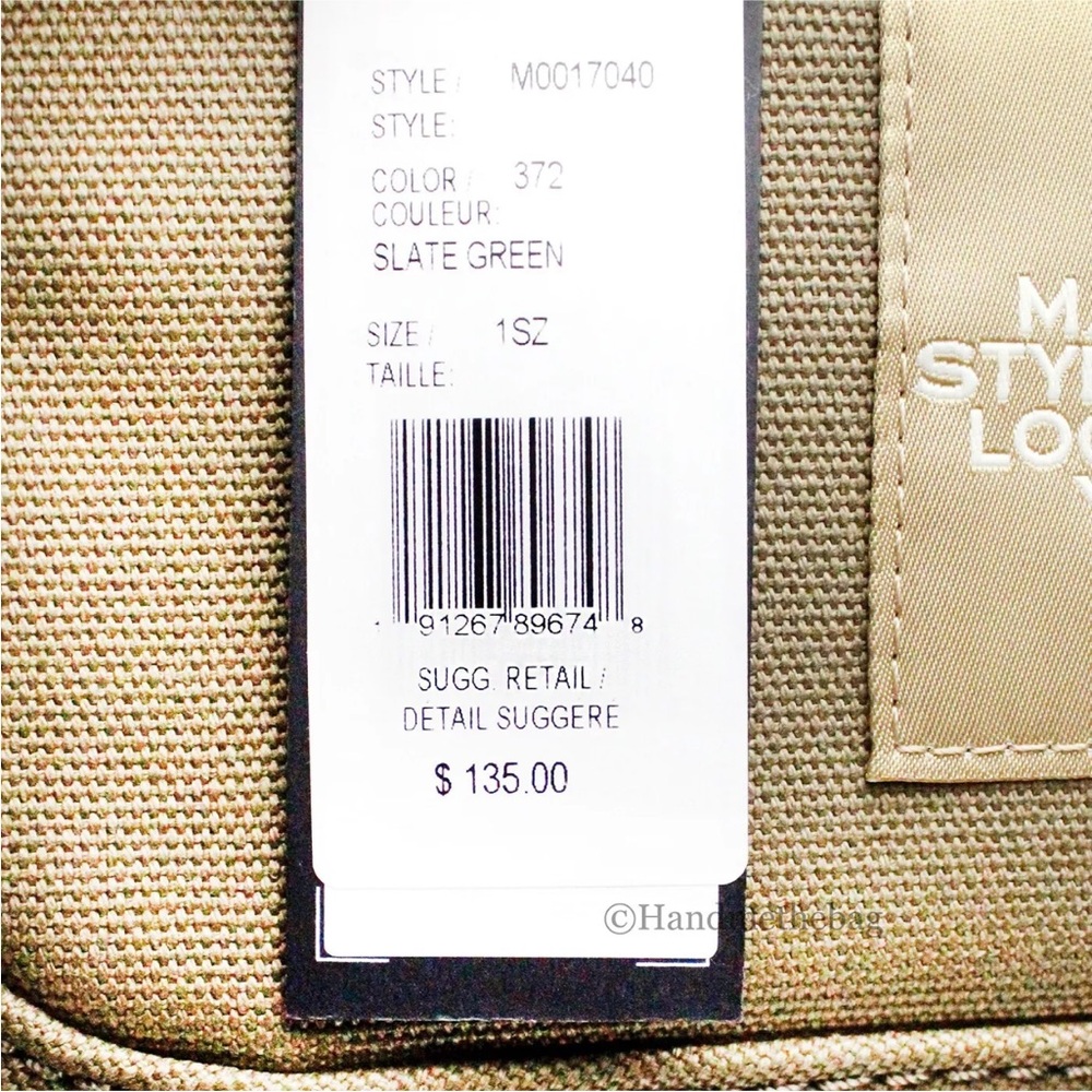 Marc Jacobs The Camera Bag Slate Green Canvas Crossbody Bag - Picture 4 of 8